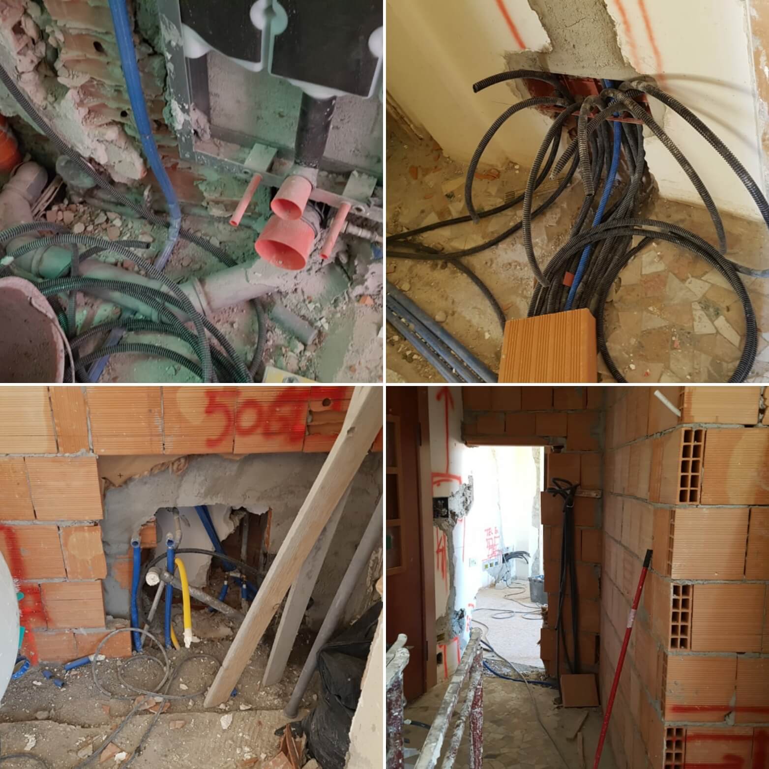 Cantiere di ristrutturazione in corso — casaREnova