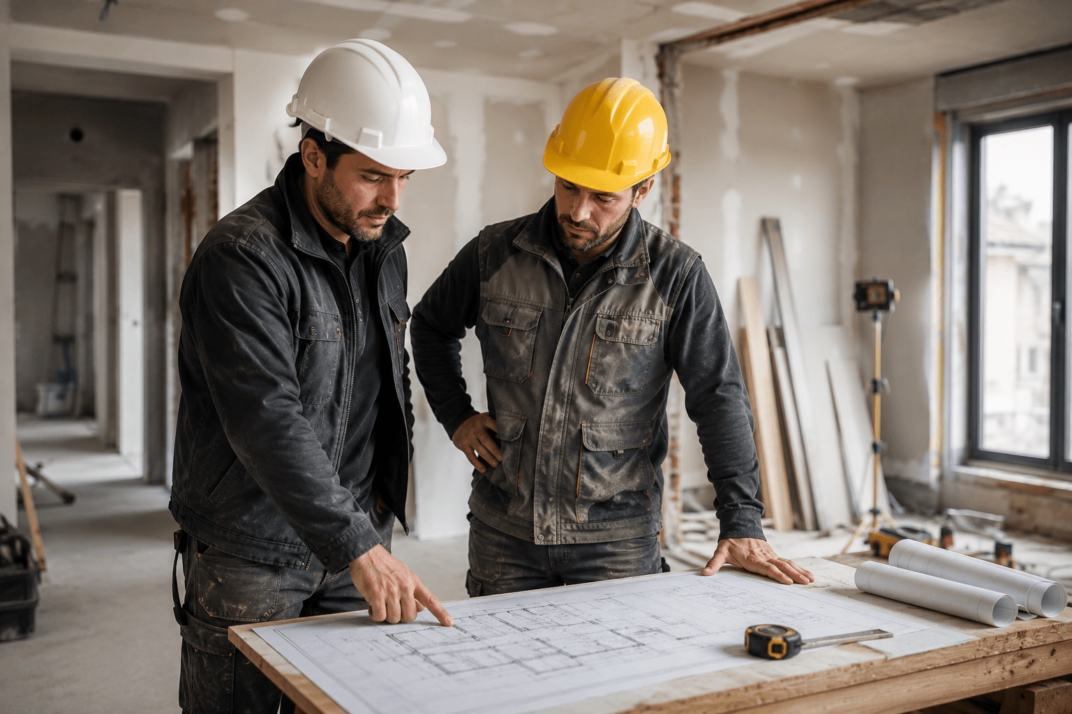 Coordinamento di cantiere: lavorazioni in corso — casaREnova