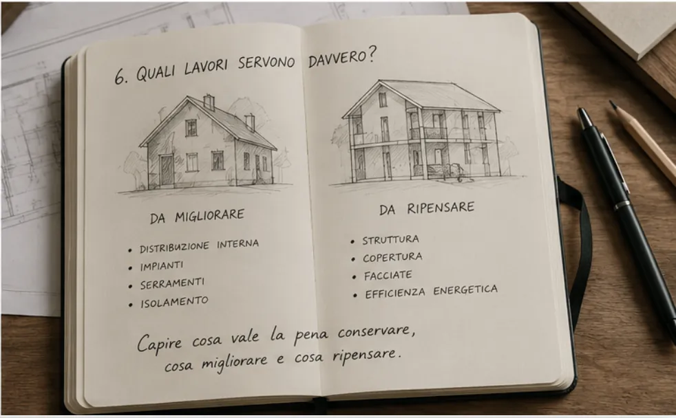 Schizzo di architetto: cosa conservare, cosa migliorare e cosa ripensare in un cantiere — casaREnova