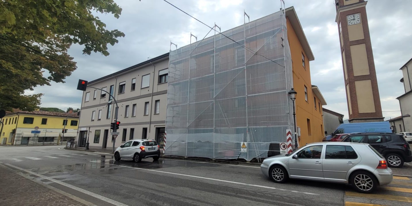 Facciata dell'edificio in Via Roma 18 a Villafranca Padovana